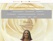 Tablet Screenshot of heilpraktikerin-alexandra-horn.de